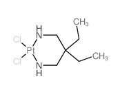 1,3-Propanediamine, 2,2-diethyl-, platinum complex structure