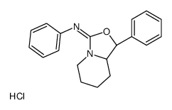(1R,8aR)-N,1-diphenyl-1,5,6,7,8,8a-hexahydro-[1,3]oxazolo[3,4-a]pyridin-3-imine,hydrochloride结构式