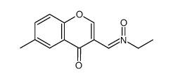 (Z)-N-ethyl-1-(6-methyl-4-oxo-4H-chromen-3-yl)methanimine oxide结构式