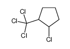 1-chloro-2-(trichloromethyl)cyclopentane结构式