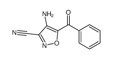 4-amino-5-benzoyl-1,2-oxazole-3-carbonitrile结构式