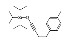 4-(4-methylphenyl)but-1-ynoxy-tri(propan-2-yl)silane Structure