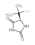 (5S)-5-(2-sulfanylpropan-2-yl)imidazolidine-2,4-dione结构式