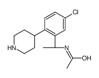 N-[(1S)-1-(5-chloro-2-piperidin-4-ylphenyl)ethyl]acetamide结构式