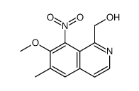 (7-methoxy-6-methyl-8-nitro-1-isoquinolyl)methanol结构式