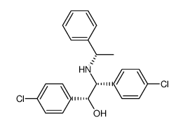 N-(1-Phenylethyl)-1,2-bis(p-chlorophenyl)-2-aminoethanol Structure