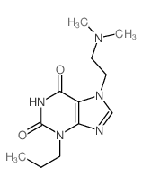 7-(2-dimethylaminoethyl)-3-propyl-purine-2,6-dione structure