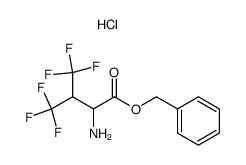 DL-hexafluorovaline benzyl ester hydrochloride Structure