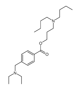 BENZOIC ACID, p-(DIETHYLAMINOMETHYL)-, 3-(DIBUTYLAMINO)PROPYL ESTER结构式