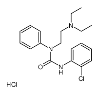 Urea, 1-(o-chlorophenyl)-3-(2-(diethylamino)ethyl)-3-phenyl-, hydrochl oride picture
