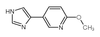 5-(1H-IMIDAZOL-4-YL)-2-METHOXY-PYRIDINE structure