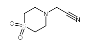 1-(4-SULFONO MORPHOLINE)ACETONITRILE structure