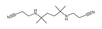 3,3'-((2,5-dimethylhexane-2,5-diyl)bis(azanediyl))dipropanenitrile Structure