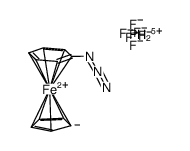 η6-azidobenzene-η5-cyclopentadienyliron hexafluorophosphate Structure