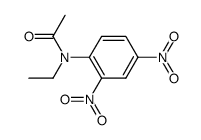 N-ethyl-2,4-dinitroacetanilide结构式