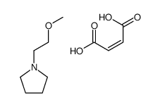 but-2-enedioic acid,1-(2-methoxyethyl)pyrrolidine结构式