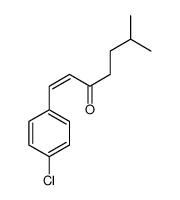 1-(4-chlorophenyl)-6-methylhept-1-en-3-one结构式