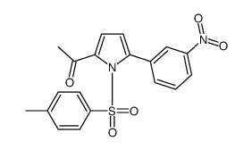 1-[1-(4-methylphenyl)sulfonyl-5-(3-nitrophenyl)pyrrol-2-yl]ethanone结构式