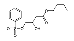 butyl 4-(benzenesulfonyloxy)-3-hydroxybutanoate结构式