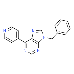9H-Purine,9-(phenylmethyl)-6-(4-pyridinyl)- structure