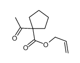 prop-2-enyl 1-acetylcyclopentane-1-carboxylate Structure