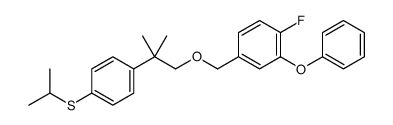 1-Fluoro-4-((2-(4-((1-methylethyl)thio)phenyl)-2-methylpropoxy)methyl)-2-phenoxybenzene结构式