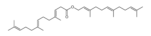[(2E,6E)-3,7,11-trimethyldodeca-2,6,10-trienyl] (3E,7E)-4,8,12-trimethyltrideca-3,7,11-trienoate结构式