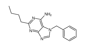 7-benzyl-2-butylpurin-6-amine结构式