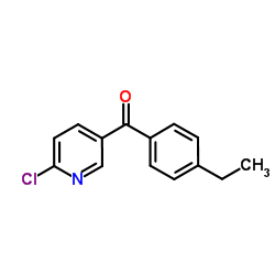 (6-Chloro-3-pyridinyl)(4-ethylphenyl)methanone结构式