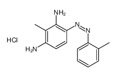 2-methyl-4-[(2-methylphenyl)diazenyl]benzene-1,3-diamine,hydrochloride结构式