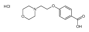 4-{[2-(4-吗啉)乙基]氧基}苯甲酸盐酸盐结构式
