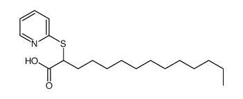 2-pyridin-2-ylsulfanyltetradecanoic acid Structure