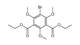 5-bromo-2,4,6-trimethoxy-isophthalic acid diethyl ester结构式