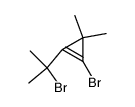 1-bromo-2-(α-bromo-isopropyl)-3,3-dimethyl-cyclopropene结构式