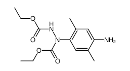 (4-amino-2,5-dimethyl-phenyl)-hydrazine-N,N'-dicarboxylic acid diethyl ester结构式