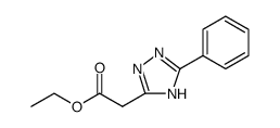 1H-1,2,4-Triazole-3-acetic acid, 5-phenyl-, ethyl ester Structure