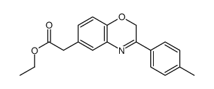 ethyl 2-[8-(4-methylphenyl)-10-oxa-7-azabicyclo[4.4.0]deca-2,4,7,11-te traen-4-yl]acetate结构式