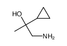 1-amino-2-cyclopropylpropan-2-ol结构式