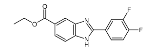 ethyl 2-(3,4-difluorophenyl)-1H-benzo[d]imidazole-5-carboxylate Structure