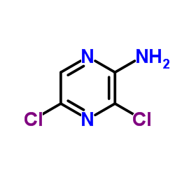 2-Amino-3,5-dichloropyrazine structure