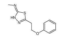 N-methyl-5-(2-phenoxyethyl)-1,3,4-thiadiazol-2-amine结构式