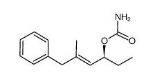 (S,E)-5-methyl-6-phenylhex-4-en-3-yl carbamate结构式