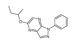 5-butan-2-yloxy-1-phenylpyrazolo[3,4-b]pyrazine Structure