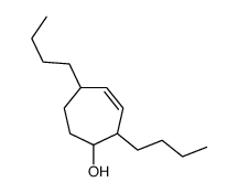 2,5-dibutylcyclohept-3-en-1-ol Structure