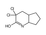 (4aS,7aR)-3,3-dichloro-4,4a,5,6,7,7a-hexahydro-1H-cyclopenta[b]pyridin-2-one结构式