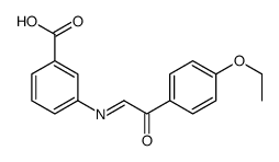 3-[[2-(4-ethoxyphenyl)-2-oxoethylidene]amino]benzoic acid结构式