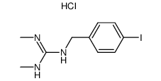 N-(4-Iodo-benzyl)-N',N''-dimethyl-guanidine; hydrochloride结构式