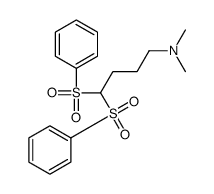 4,4-bis(benzenesulfonyl)-N,N-dimethylbutan-1-amine Structure