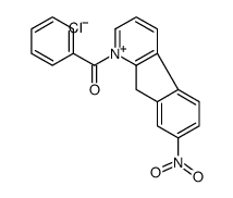 (7-nitro-9H-indeno[2,1-b]pyridin-1-ium-1-yl)-phenylmethanone,chloride Structure