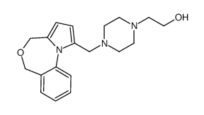 2-[4-(4,6-dihydropyrrolo[1,2-a][4,1]benzoxazepin-1-ylmethyl)piperazin-1-yl]ethanol结构式